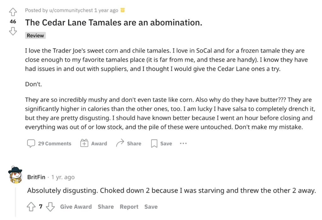 Trader Joe's Tamales Review 1