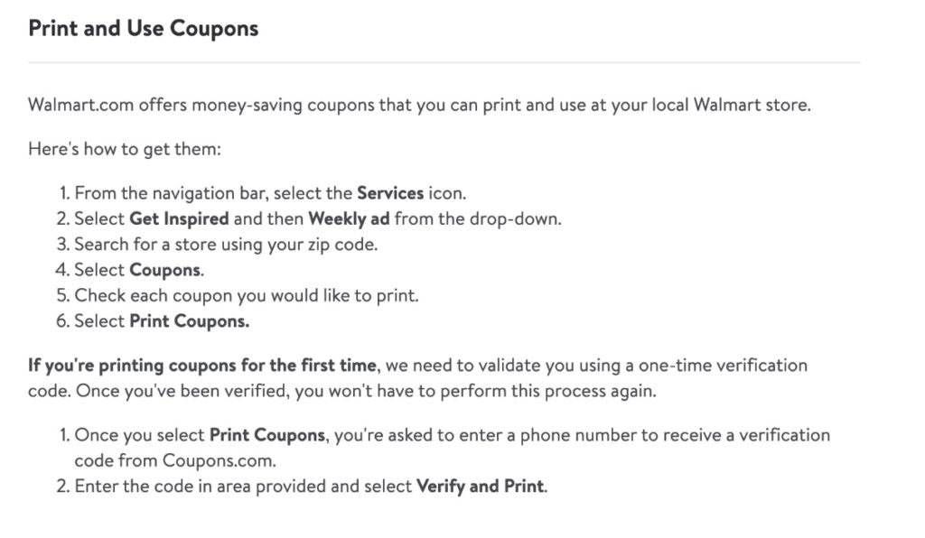 walmart print coupon