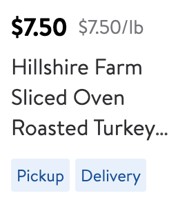 delivery option for item walmart