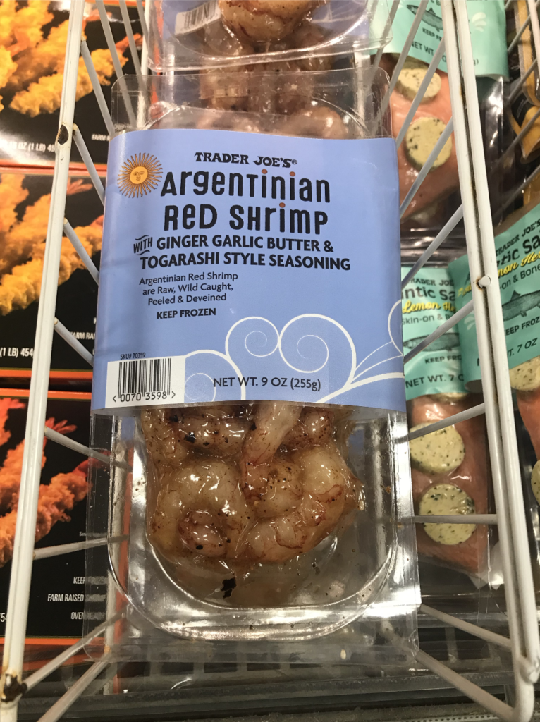 Trader Joe’s Argentinian Shrimp Package