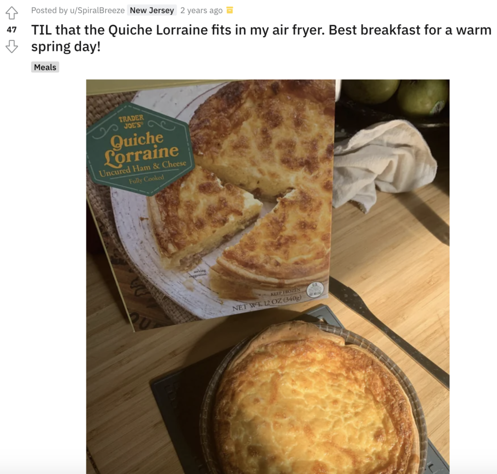 Trader Joe's Quiche Preparation