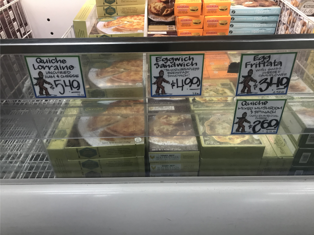 Trader Joe's Quiche at the store