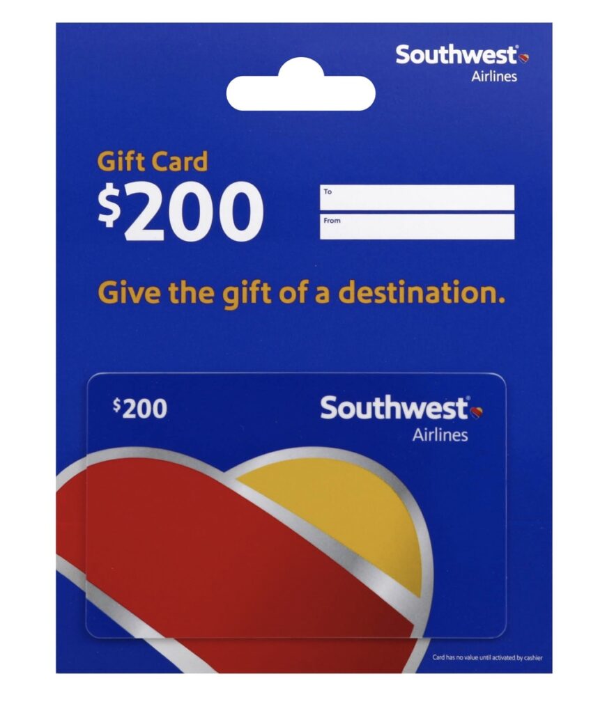 Southwest gift card