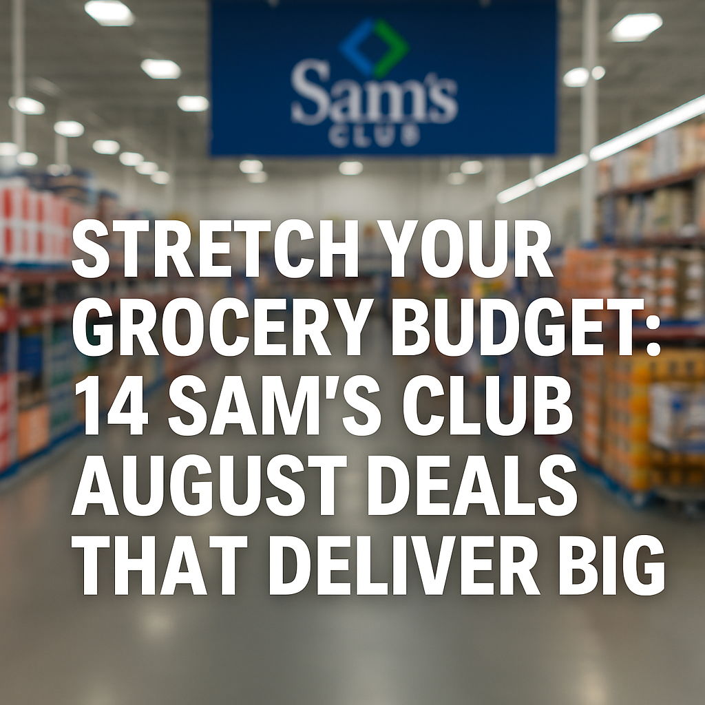 Stretched Sam's Stretch Your Grocery Budget: 14 Sam’s Club August Deals That Deliver ...