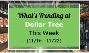 What's Trending at Dollar Tree This Week (11/16 - 11/22)