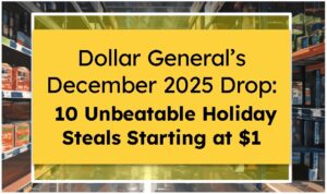 Dollar General’s December 2025 Drop: 10 Unbeatable Holiday Steals Starting at $1