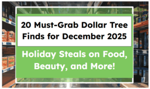20 Must-Grab Dollar Tree Finds for December 2025: Holiday Steals on Food, Beauty, and More!