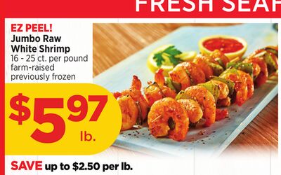 Jumbo Raw White Shrimp