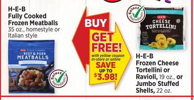 H-E-B Fully Cooked Frozen Meatballs