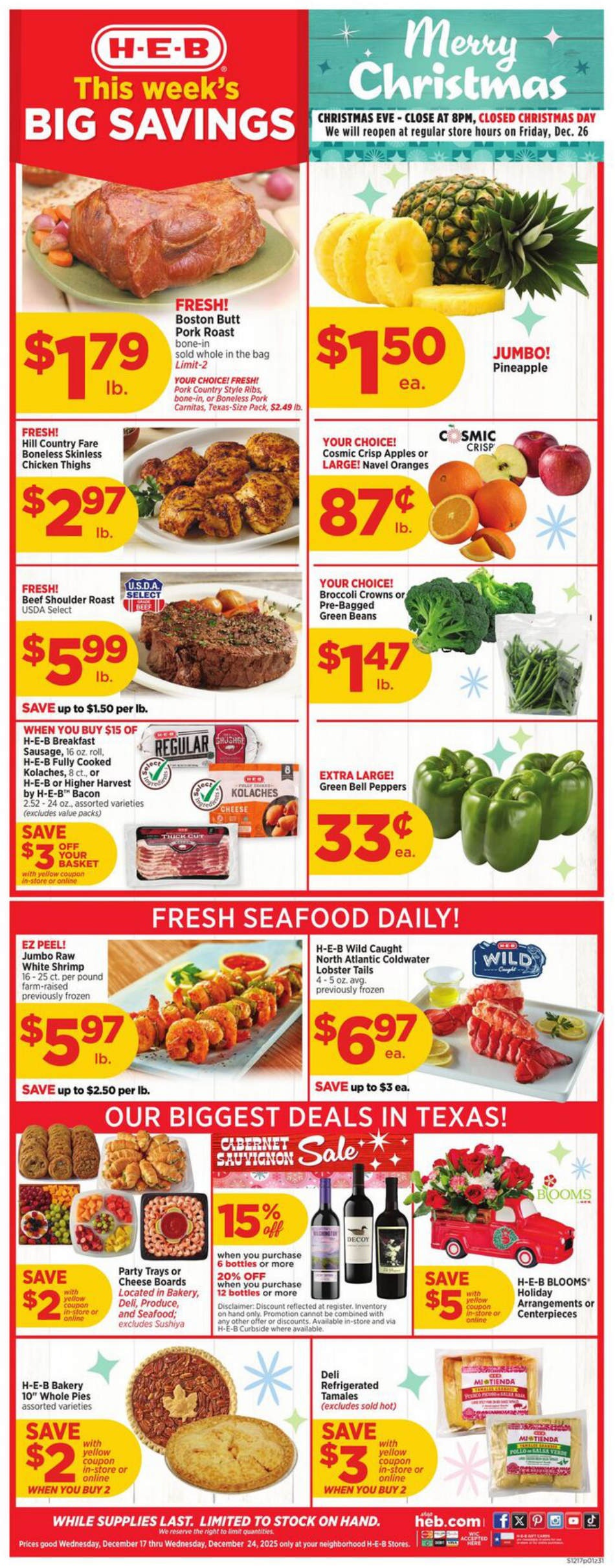 HEB Weekly Ad Page 1
