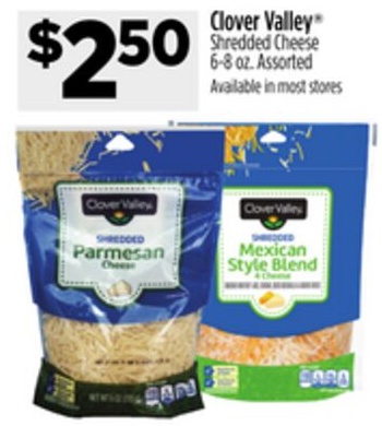 Clover Valley® Shredded Cheese