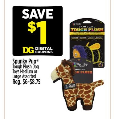 Spunky Pup® Tough Plush Dog Toys