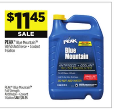 PEAK® Blue Mountain TM 50/50 Antifreeze + Coolant
