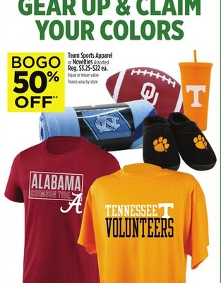 Team Sports Apparel or Novelties