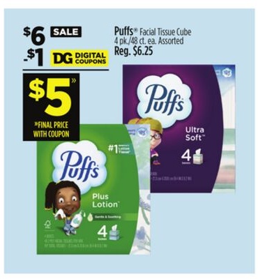 Puffs Facial Tissue Cube