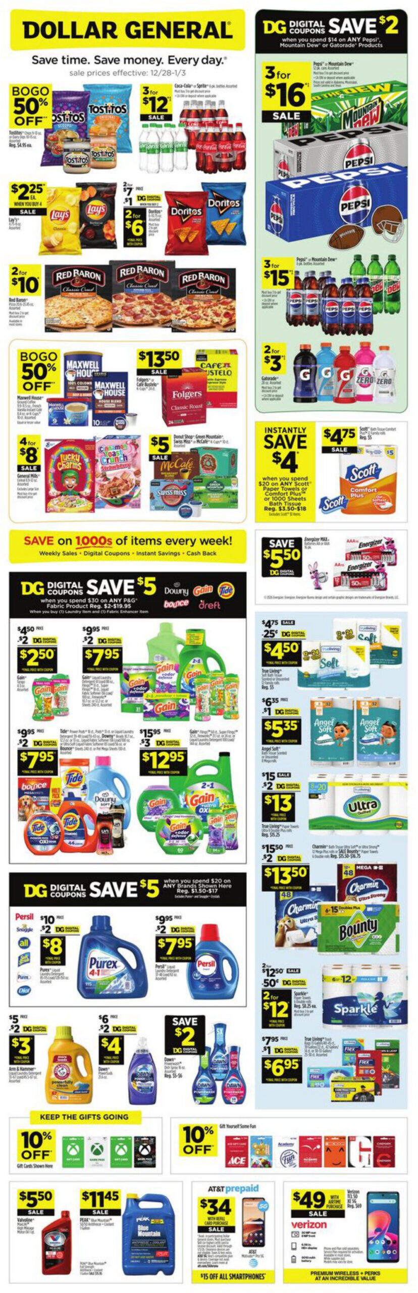 Dollar General Weekly Ad Page 1