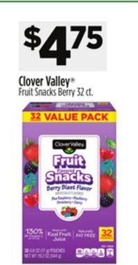 Clover Valley® Fruit Snacks Berry