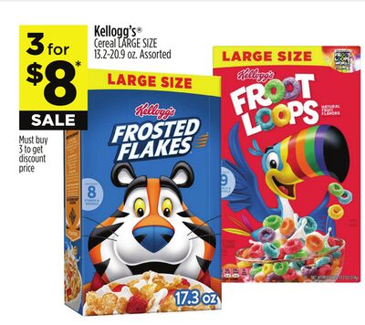 Kellogg's® Cereal LARGE SIZE