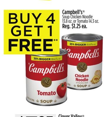 Campbell's® SoupChicken Noodle 13.8 oz. or Tomato 14.3 oz.