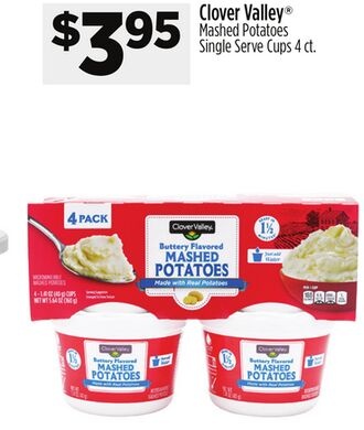 Clover Valley® Mashed Potatoes Single ServeCups