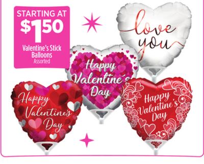 Valentine's Stick Balloons