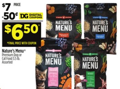 Nature's Menu® Premium Dog or Cat Food