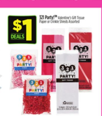 Valentine's Gift Tissue Paper or Crinkle Shreds