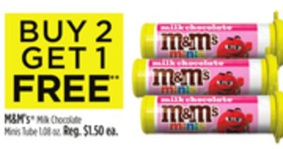 M & M' s® Milk Chocolate Minis Tube