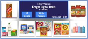 Kroger Weekly Digital Deals For You (In Store DEALS)