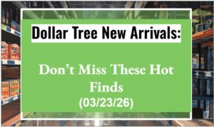 Dollar Tree New Arrivals: Don’t Miss These Hot Finds (03/23/26)