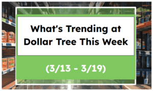 What's Trending at Dollar Tree This Week (3/13 - 3/19)