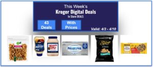 Kroger Weekly Digital Deals For You (In Store DEALS)