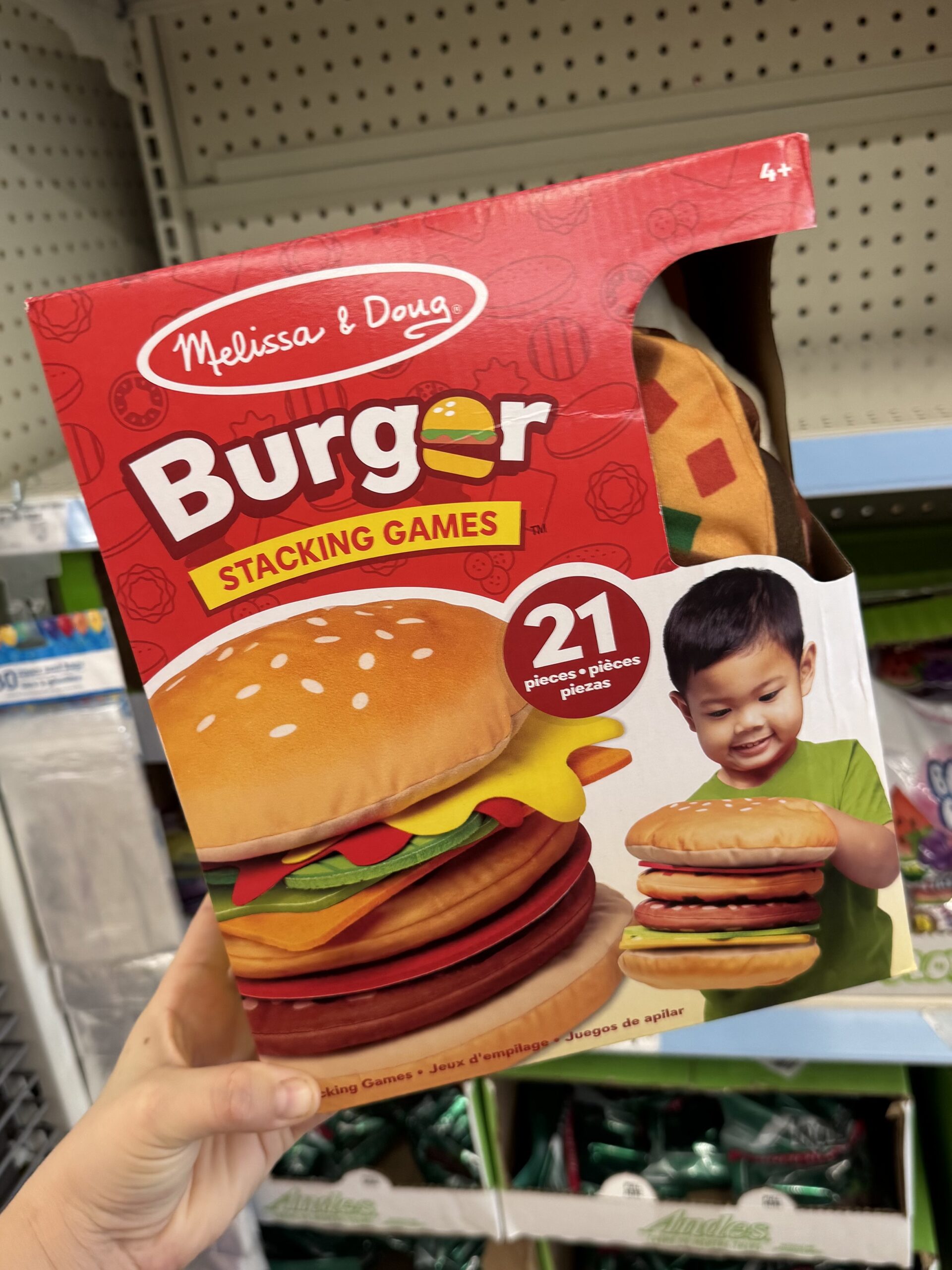 Melissa & Doug Burger Stacking Games - in store