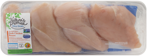 Nature's Promise Natural Boneless Skinless Chicken Breasts Fresh