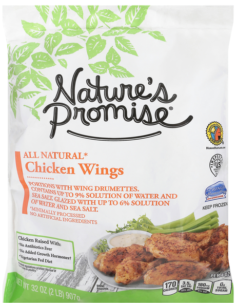 Nature's Promise Natural Chicken Wings Frozen