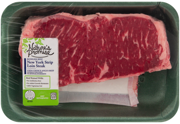 Nature's Promise Choice Boneless Angus Beef New York Strip Steak Fresh