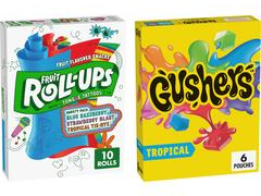 Fruit by the Foot™, Fruit Gushers™, Fruit Roll-Ups™, Betty Crocker™ Fruit Snacks, Mott's® Fruit Snacks