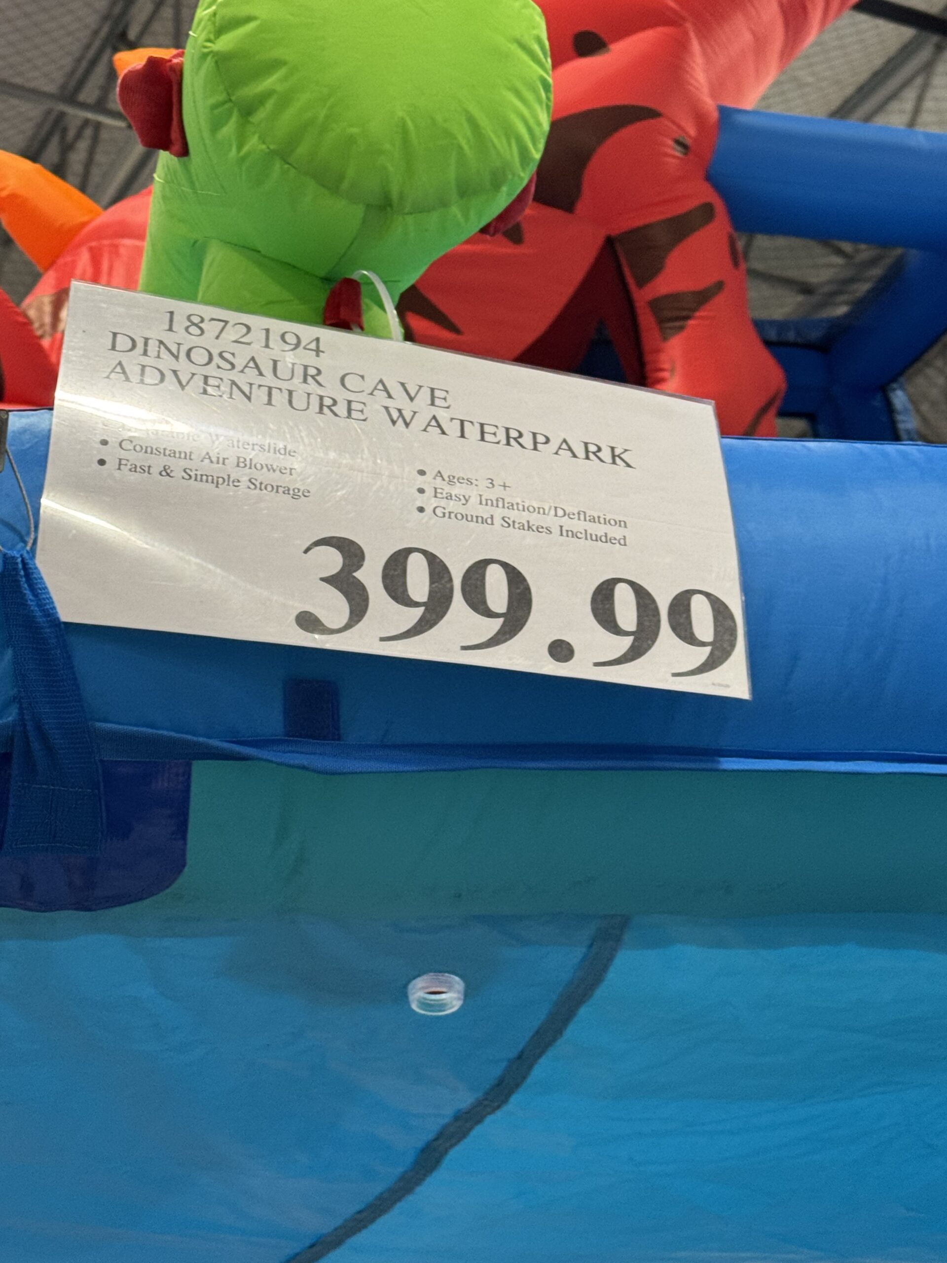 Happy Hop Dinosaur Cave Adventure Waterpark - price tag