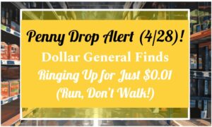 Penny Drop Alert (4/28)! Dollar General Finds Ringing Up for Just $0.01 (Run, Don’t Walk!)