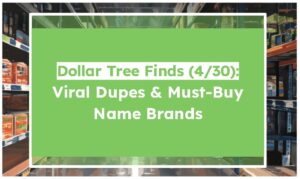 Dollar Tree Finds (4/30): Viral Dupes & Must-Buy Name Brands