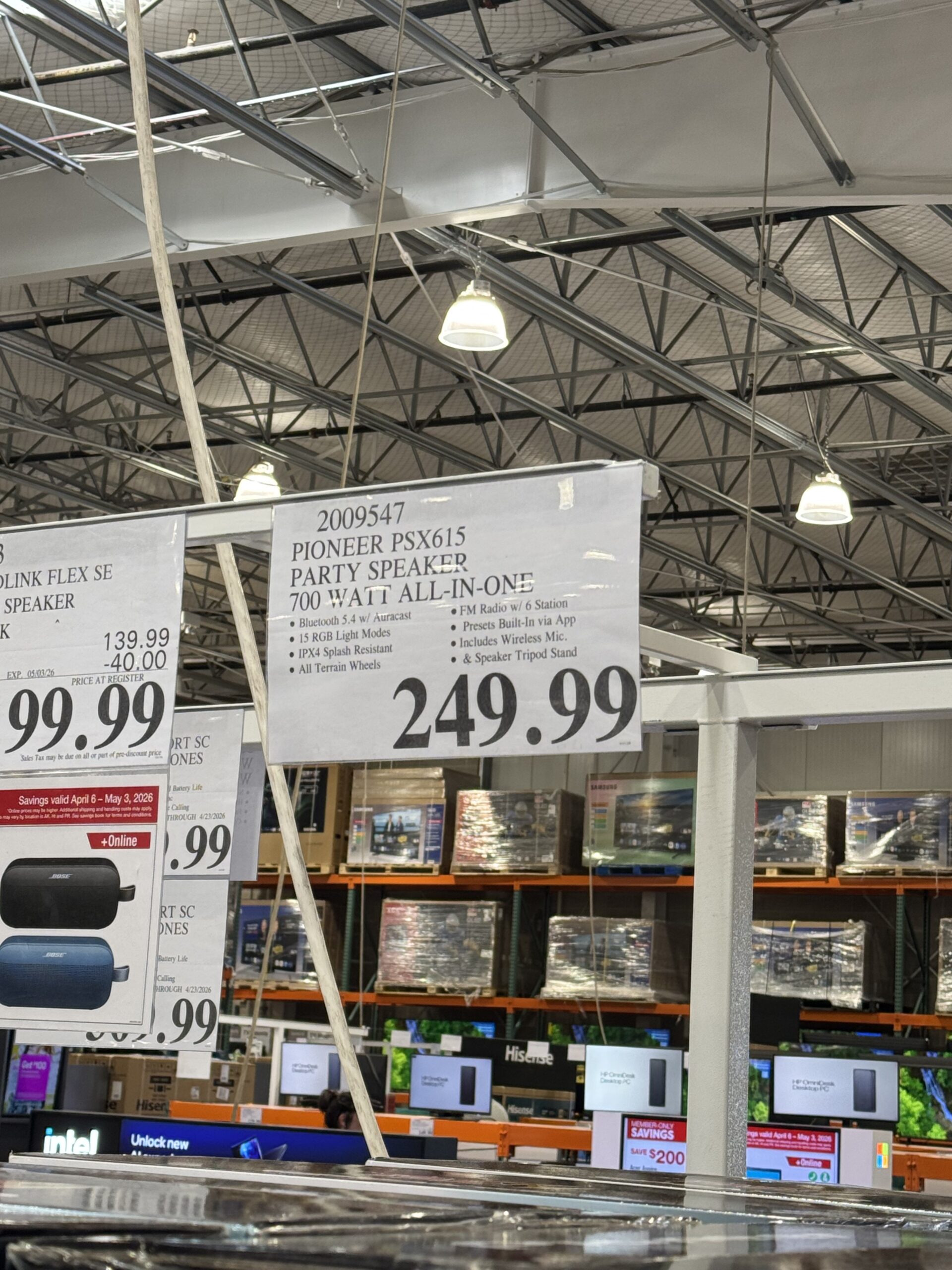 Pioneer All-In-One Party Speaker - price tag