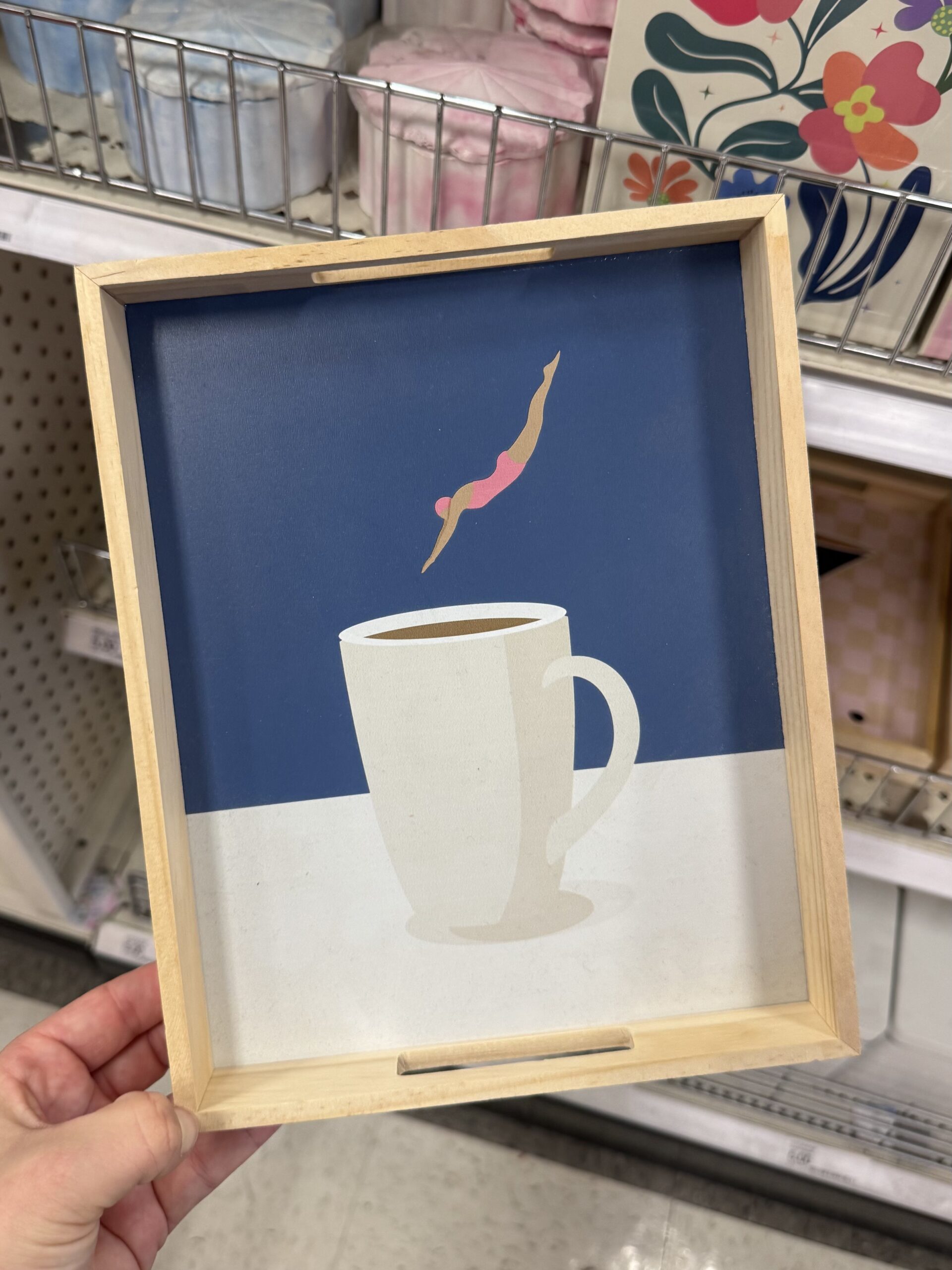 Threshold Wood Serving Tray - in store