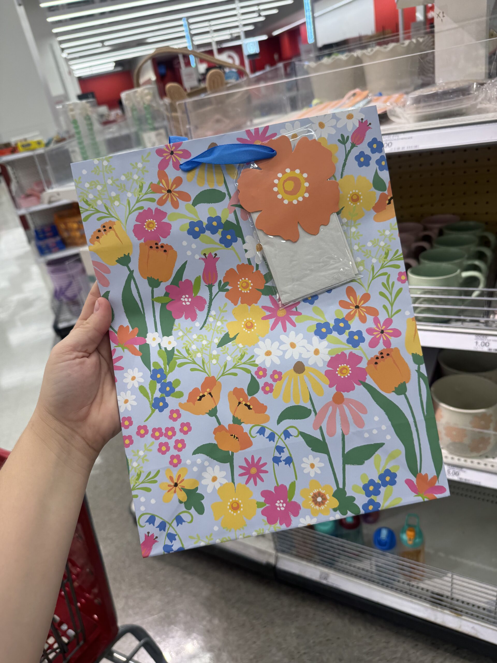Medium Floral Gift Bag Colorful – Spritz™ - in store