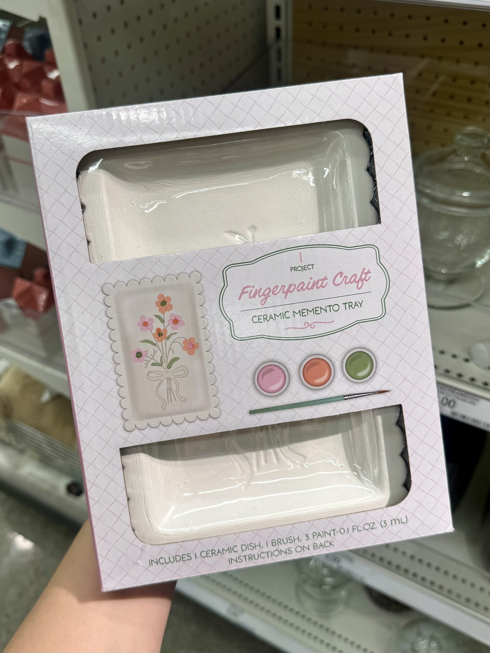 Fingerpaint Craft Ceramic Memento Tray - in store