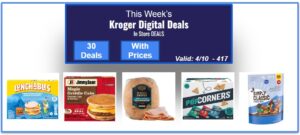 Kroger Weekly Digital Deals For You (In Store DEALS)