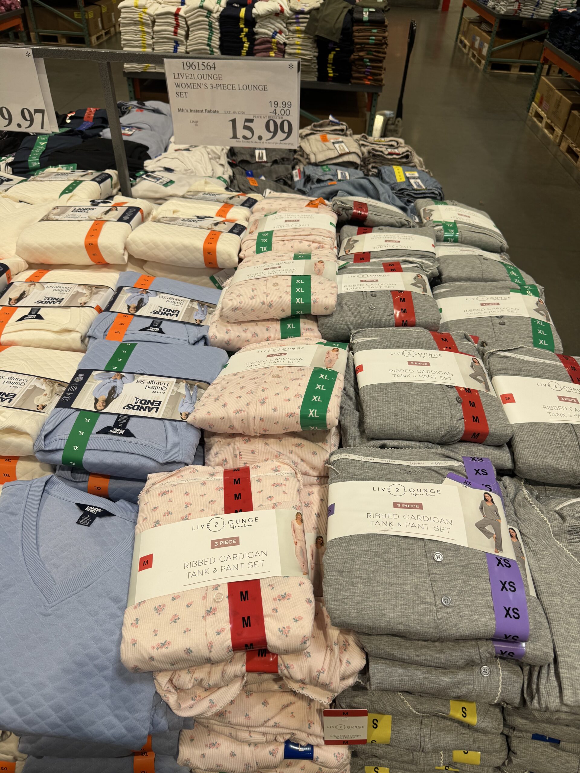 Live 2 Lounge Ribbed Cardigan Tank & Pant Set