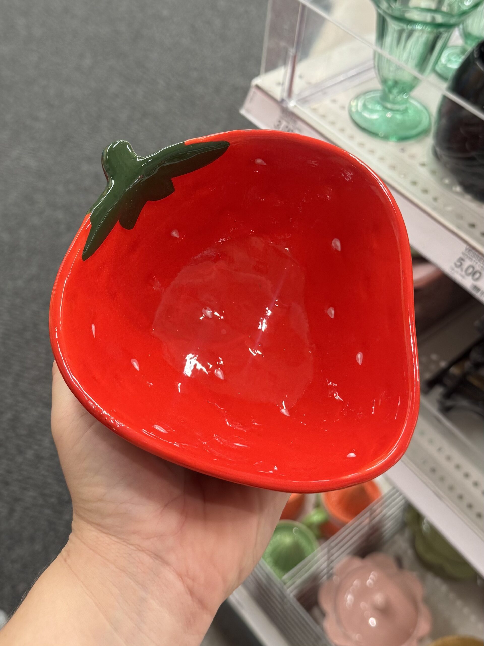 Novelty Ceramic Bowls Strawberry - Bullseye's Playground™ - in store