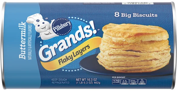 Pillsbury Grands! Flaky Layers Buttermilk Biscuits - 8 ct