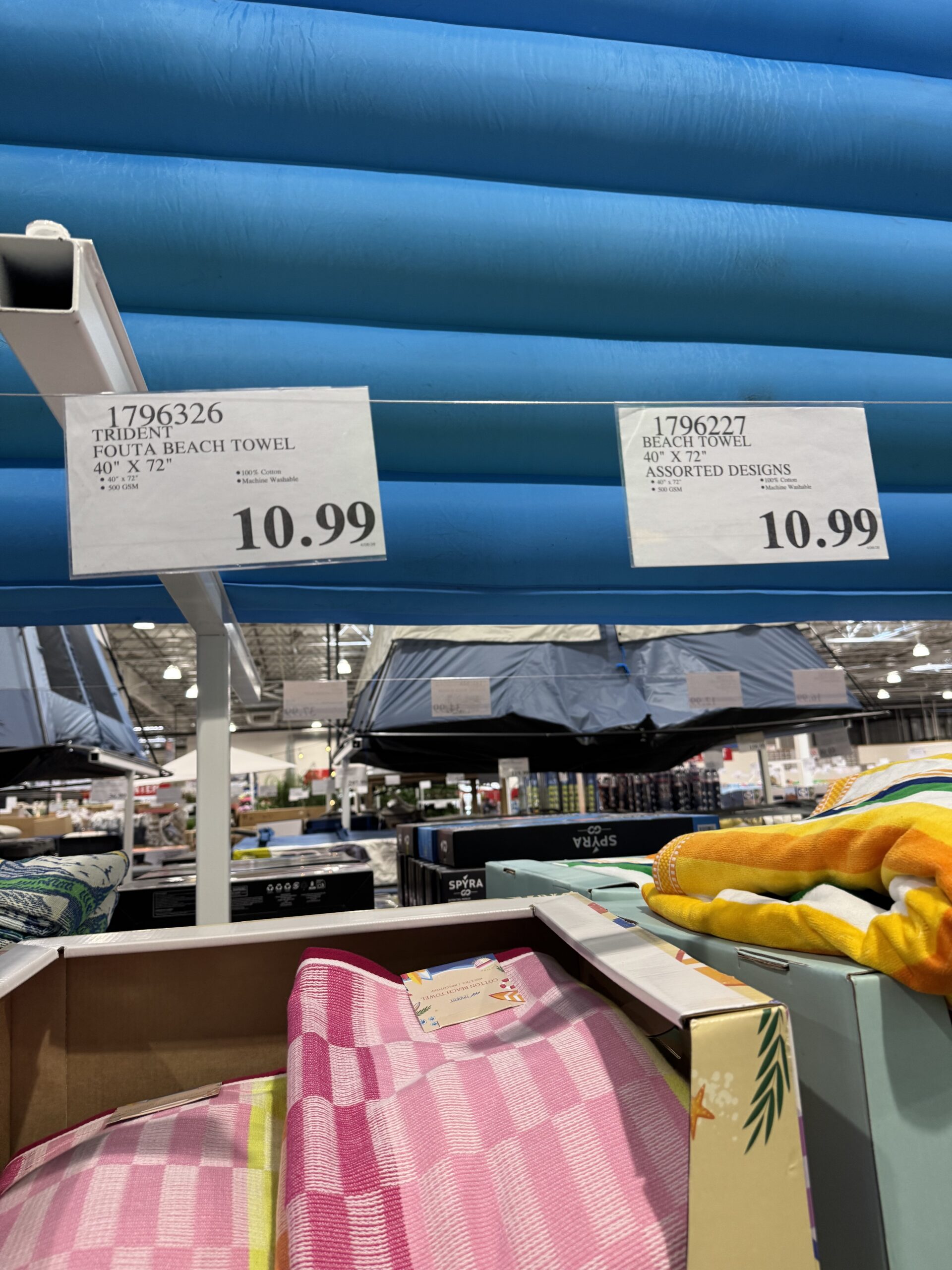 Trident Cotton Beach Towel - price tag