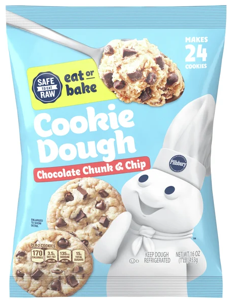 Pillsbury Chocolate Chunk & Chip Cookie Dough - 24 ct